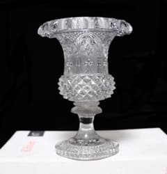 オールド・バカラ 珍品 1830年 美術館級 重厚花瓶 星型 スター 切子グラス オールド・バカラ 珍品 1830年 美術館級 重厚花瓶 星型 スター 切子