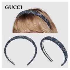 ♡GUCCI 【グッチ】♡ GGキャンバス デニムカチューシャのサムネイル