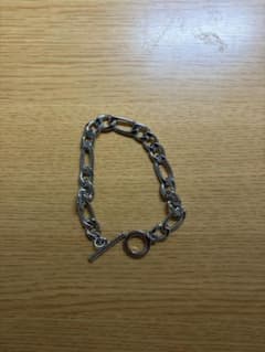 シルバーカラー フィガロチェーン ブレスレットのサムネイル