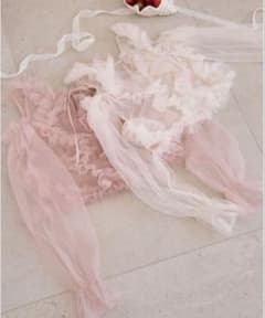 POMIIPARTAGE partage tulle tops Pinkのサムネイル