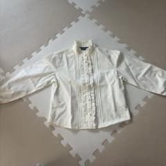 COMME CA ISM フリル付きシャツ 120A アイボリーのサムネイル