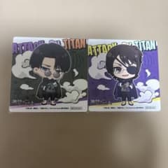 Attack Titan　Levi & Hange gigo Collaboration Cafe Coaster Set (2 pieces)
