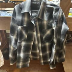 JUNGLE STURT 長袖シャツ M ブラック系チェックのサムネイル