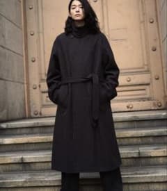 SMOOTH HERRINGBONE MAXI OVER COATのサムネイル
