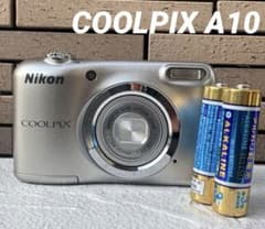 実写⭕️乾電池式【動作確認済】Nikon COOLPIX A10 シルバー - メルカリ