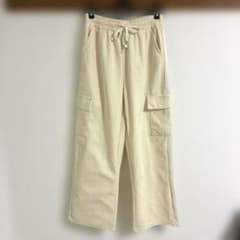 サイドラインコーデュロイカーゴパンツ アイボリー Lサイズのサムネイル