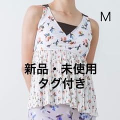 SUKALA ローズプリントプリーツタンクトップ　M　新品・未使用　ヨガウェアのサムネイル