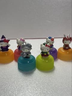 当時物】 ハローキティ ペットボトル キャップ フィギュア 6個セット