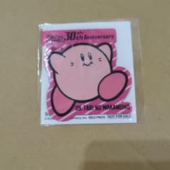 커비 30주년 기념 스티커 패치 핑크