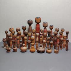 えじこ 伝統こけし 創作こけし まとめ売り 53体のサムネイル