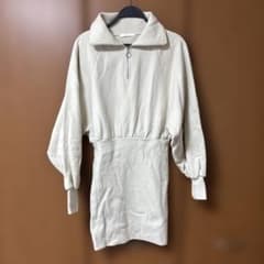 Chico アイボリー 長袖ミニワンピース