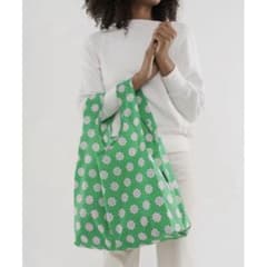 BAGGU 花柄エコバッグ 緑のサムネイル