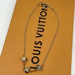 ルイヴィトン コリエ ギャンブル ネックレス ゴールド LV ビジュー 
