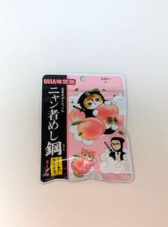 UHA味覚糖　ニャン者めし鋼　忍者めし鋼　ピーチ味　1袋！のサムネイル