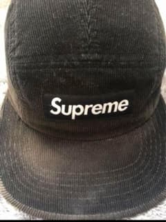 supreme キャップ Supreme  ブラック　　黒　コーデュロイのサムネイル
