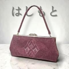 未使用・手鏡付✨皇室御用達 はしもと 総ビーズバッグ 和装バッグ
