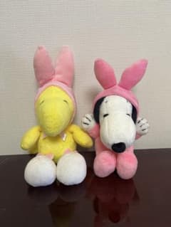 スヌーピー ぬいぐるみ うさぎ耳付きのサムネイル