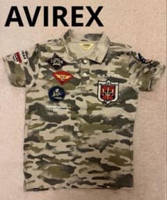 AVIREX ミリタリー　ワッペン 迷彩　カモフラ ポロシャツ swagのサムネイル