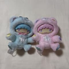 きぐるみマスコットキーホルダー キキララ パフポフ リトルツイン