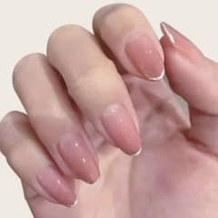 ネイルチップ ピンク 韓国 フレンチガーリーのサムネイル