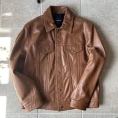 レザージャケット COACH ブラウン 牛革 本革レザー - メルカリ