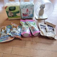 小動物用 飼育用品セット 床材 砂浴び トイレ砂 回し車のサムネイル
