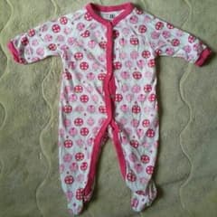 【Cathさま専用★】【Baby8】足付きカバーオール☆てんとう虫柄のサムネイル