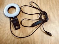 ナカバヤシ Digio2 USB LED リングライト クリップタイプのサムネイル
