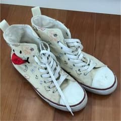 やっぽぉー様専用☆UP SMIL ラクガキハイカットスニーカーのサムネイル