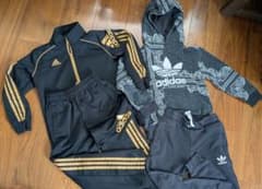 120サイズ　adidas ジャージ上下セット 2点まとめ売りのサムネイル