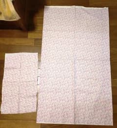 小花柄とイエロー水玉の生地セット はぎれのサムネイル