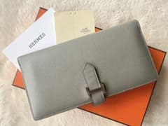 正規店購入♪HERMES ベアンスフレ 長財布 エルメス エトゥープ♪付属品 