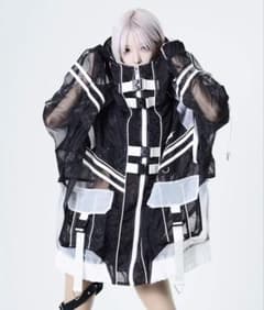 ひ*ん様 REFLEM リフレム シアー サイバー切替 ハイネックジップパーカー ひ*ん様 REFLEM リフレム シアー サイバー切替 ハイネックジップ
