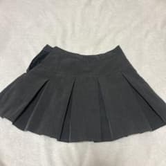 プリーツミニスカート インナーパンツ付き グレーのサムネイル