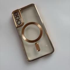 Android用　スマホクリアゴールドケース　Galaxy S22