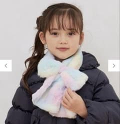 anyFAM エニィファム　リボンマフラー　レインボー　キッズ