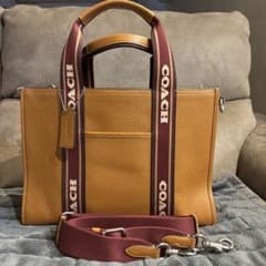 COACH 2WAY トートバッグ レザー ブラウンのサムネイル