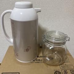 【おまけ付き】象印 ガラスマホービン 1.0L ＆ ガラス保存容器 セットのサムネイル