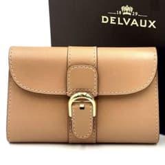 【美品】DELVAUXデルボー ブリヨン カードフォルダー 名刺入れ 箱付き