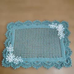 ハンドメイド かぎ針編み ドイリー マットのサムネイル