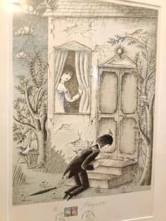 レイモン・ペイネ】臆病な恋人 本人直筆サイン入り【限定リトグラフ