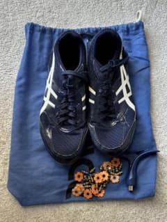ASICS スパイク ネイビー/ホワイト 24.5cm 陸上／野球／ラグビーのサムネイル