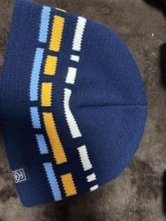 Old Stussy ニット帽 ビーニー ネイビーのサムネイル