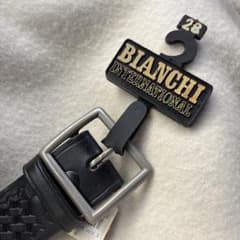 BIANCHIレザーベルト編み込みデザイン28インチ新品90年代ヴィンテージのサムネイル