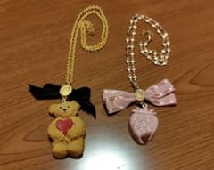 Q-pot.テディベアネックレス＆ストロベリーガナッシュネックレスセット 