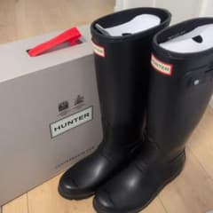HUNTER レディース 長靴 ブラック 24cm - メルカリ