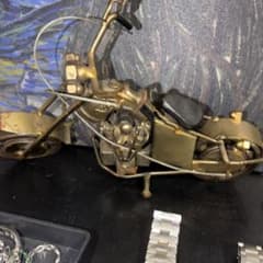 メタルアート バイク 置物 オブジェのサムネイル