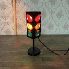 アンティーク】MKエンタプライズ 信号機 オブジェ 卓上ライト ランプ