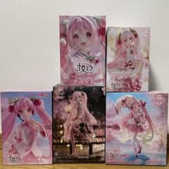 初音ミクシリーズ 桜ミク プライズフィギュア 5点セット - メルカリ