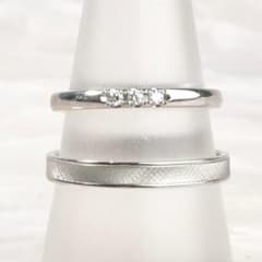 ☆MIKIMOTO☆ 結婚指輪 ペア ダイヤ Pt950 定価33万 - メルカリ